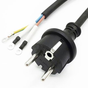 สายไฟ AC แบบ C15 IEC ตัวเมีย 16A IP44 กันน้ำ สาย PVC ชนิด SJTOW ปลั๊กยุโรป - Product Image 2