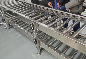 Taşıma dağıtım merkezleri için ağır karbon çelik otomatik güç makaralı konveyör yerçekimi makaralı konveyör s - Product Image 4