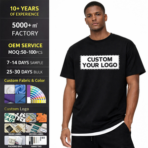 เสื้อยืดคอกลมผู้ชายผ้าฝ้าย 100% ระบายอากาศได้ดี สไตล์สตรีทแฟชั่น ขายส่งยอดนิยม ปรับแต่งได้ - Product Image 5