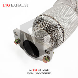 ING Nouveau Downpipe Catalytique en Acier Inoxydable Haute Performance pour Système d'Échappement <span class=keywords><strong>Fiat</strong></span> <span class=keywords><strong>500</strong></span> <span class=keywords><strong>Abarth</strong></span> <span class=keywords><strong>1</strong></span>.4 - Événement Promotionnel - Product Image 5