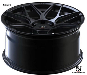 15 17 18 19 Inch Casting Alloy Wheels Wholesale 5x110 5x112 Aftermarket Passenger Car <strong>Rims</strong> with Custom <strong>Logo</strong> Machined Faceand Lip - Product Image 2