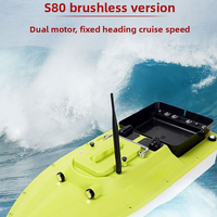 Perahu Umpan RC GPS 12kg, Jangkauan 800m, Kecepatan Tinggi 5mph, Penentuan Posisi Otomatis, Perahu Pancing Ikan Mas, Navigasi Tetap Cerdas