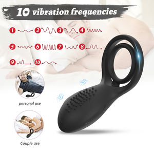 Ylove Anello per Pene in Silicone Morbido con 10 Modalità di Vibrazione per Masturbazione Maschile e Ritardo dell'Eiaculazione, Giocattolo Sessuale per Coppie - Product Image 5