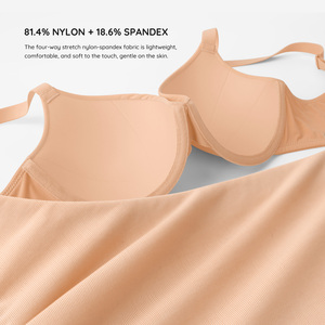 Groothandel Controleerbare Ademend Shapewear BH Spandex Naadloze Beugel BH T-Shirt Push-up Demi BH met Verstelbare Schouderband - Product Image 4