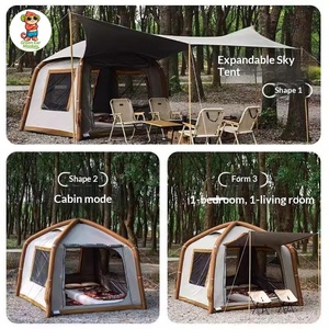 <span class=keywords><strong>Tente</strong></span> <span class=keywords><strong>gonflable</strong></span> à ouverture rapide automatique pour le camping en plein air, les séjours de nuit, les pique-niques pour enfants, portable et pliable - Product Image 2