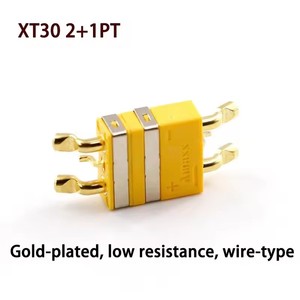 Connecteur Amass XT30 2+1PT SMD Mâle et Femelle ICX301PT Mâle/Femelle 30A Plaqué Or avec Broche de Signal pour Connexion sur Carte DC500V/15A - Product Image 3