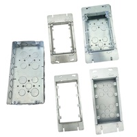 KO's 3-Band Junction Box Galvanized Steel Silver Rectangular Electric Outlet Enclosure for Electronics & Instruments 3-Gang