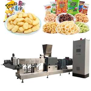 Máquinas completamente automáticas para la elaboración de snacks de arroz y maíz inflado, extrusora de doble tornillo para maíz inflado, en venta. - Product Image 4