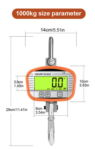 Độ chính xác cao 0.01g Túi Cần Cẩu quy mô công suất lớn 1ton 2ton móc nhà máy Trung Quốc treo quy mô 3000kg cần cẩu shakles - Product Image 6