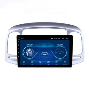 Car GPS Navigation Panel For HYUNDAI Accent 2008-2011 9 Inch Screen 2 Din Android Dashboard Radio Stereo Fascias Panel Frame