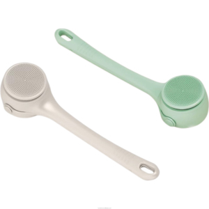 2025 meilleure vente léger Silicone bain brosse longue en plastique douche pied vache électrique Massage épurateur cuir chevelu visage chamois mélange - Product Image 1