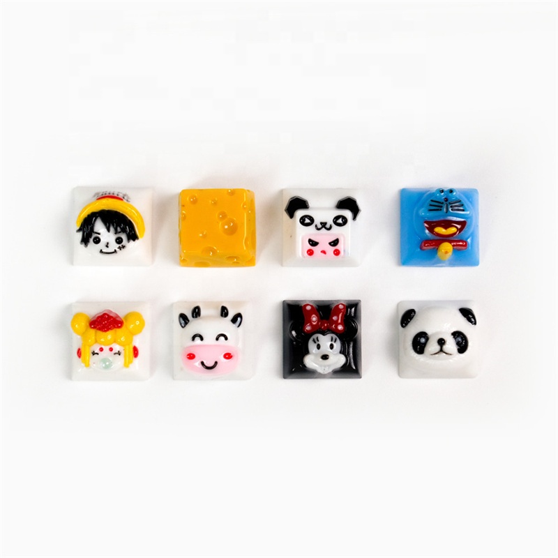 Симпатичная двухмерная полимерная мышь ручной работы с микрофоном-клавишами/Cheese/Panda клавишами с вишневым крестом G Axis клавишами ESC