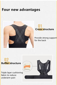 Corrector de Postura Transpirable para Hombres y Mujeres, Soporte de Columna Vertebral Superior, Corrector de Hombros y Espalda para Corregir la Postura - Product Image 2