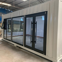 Maison conteneur extensible étanche à construction rapide, usine source, maison préfabriquée moderne pliable avec cuisine