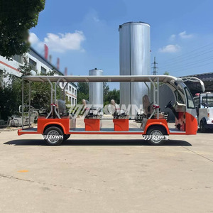 รถบัสไฟฟ้าแบบปิดพรีเมียมสำหรับนักท่องเที่ยว พร้อมที่นั่งสบาย เหมาะสำหรับสถานที่ท่องเที่ยวและสวนสนุก - Product Image 5