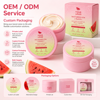 Crème hydratante pour le corps Watermelon-Rush 48H, hydratation intense, absorption rapide, lissante, apaisante, pour peaux rugueuses, légère et hydratante