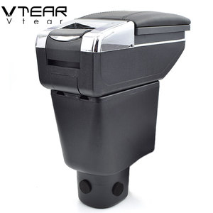 Vtear bracciolo in pelle negozio centrale scatola portaoggetti accessori bracciolo filo Car-styling <span class=keywords><strong>interni</strong></span> ABS rosso 14-18 per <span class=keywords><strong>Honda</strong></span> Amaze - Product Image 5