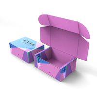 Emballage cadeau cosmétique personnalisé en carton ondulé recyclable, boîte pour vêtements de bébé, boîte postale en papier, boîtes d'expédition pour les petites entreprises
