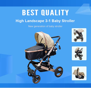 Poussette pour bébé de luxe 3 en 1, livraison gratuite et rapide à la <span class=keywords><strong>porte</strong></span>, USA et Europe - Product Image 6