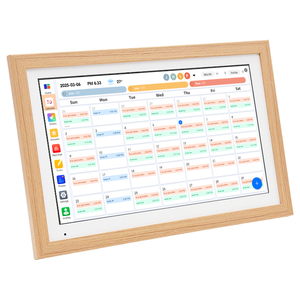 Planificador Digital de Calendario, Tareas, Compras, Pantalla Táctil Inteligente de 15.6'' con WiFi, Planificador Familiar con Reloj, Compatible con <span class=keywords><strong>MP3</strong></span> y AVI - Product Image 1