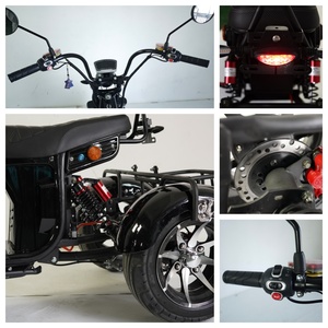Tricycle à pneus larges en alliage d'aluminium 2000W, 2 places, pour adultes, scooter à 3 roues, homologué EEC COC, moto de rue, double suspension, HT9, étanche - Product Image 5