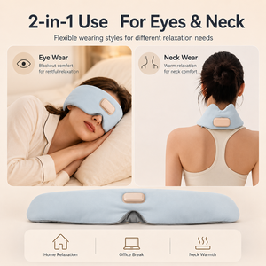 Máscara Ocular Inteligente 3D con Calor, Masajeador Ocular Inalámbrico, Audio Bluetooth, Ruido Blanco, Compresa Cálida 360° para Dormir - Product Image 5