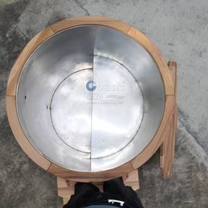 Keya Neues <span class=keywords><strong>Design</strong></span> Rundes Holz-Eisbad für Erholungstherapie – Großes Eisbadewanne - Product Image 5