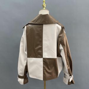 Nouvelle veste en cuir de printemps et d'automne pour femme, veste en cuir courte de Style coréen, <span class=keywords><strong>grande</strong></span> <span class=keywords><strong>taille</strong></span>, 2023 - Product Image 6