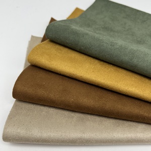 Aloba microfibra gamuza poliéster con ribete de cuero genuino PVC textiles para el hogar <span class=keywords><strong>tela</strong></span> para muebles sofá entrenador asiento de coche - Product Image 6
