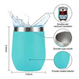 Vaso Térmico de Acero Inoxidable de Doble Pared de 12oz Personalizable, <span class=keywords><strong>Taza</strong></span> de Vacío 304 con Tapa, Logotipo Personalizado, Venta al por Mayor, para Té y Café - Product Image 6