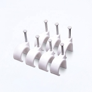 Clips de Plástico PE con Certificación FSCAT CE RoHS, Ganchos para Cables con Clavos de Acero de Alto Carbono, Fijador de Cables para <span class=keywords><strong>Pared</strong></span>, OEM ODM, Muestra Gratuita - Product Image 4