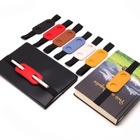 Porte-stylo pour carnet HH en cuir PU avec bande élastique réglable, étui à stylos pour écoles, bureaux, cadeaux, journaux, pochette à stylos