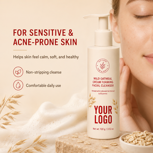 Limpiador Facial Espumoso de Avena OEM para Control de Grasa, Suaviza la Piel Tensa, Elimina Puntos Negros, Hidrata, No Irrita - Product Image 2