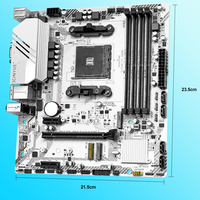 Carte Mère JGINYUE B450M-TI ARGB Chipset B450 M-ATX Double Canal Mémoire DDR4 pour PC de Bureau Gaming