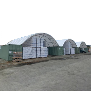 Convertir des conteneurs maritimes entrepôt toit abri conteneur d'expédition auvent métal dôme toit <span class=keywords><strong>40</strong></span> pieds conteneur abri pour le basket-ball - Product Image 6