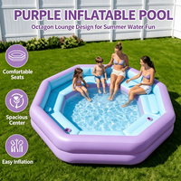 Piscine familiale gonflable d'extérieur, piscine gonflable en PVC, idéale pour les rassemblements familiaux estivaux et les jeux aquatiques pour enfants