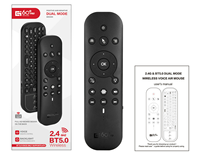 Télécommande vocale sans fil Awireless G60S Pro BT, souris gyroscopique sans fil 2,4 G, apprentissage IR, clavier intelligent pour téléviseur, projecteur