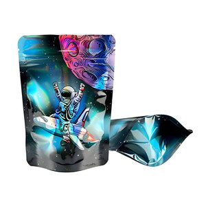 Custom Printed Candy Smell Proof Herbs Ziplock Cookies Mylar <b>Bags</b> 3.5g Edibles Gummy Biscuit Packaging Cookie Stand Up Pouch - Product Image 2