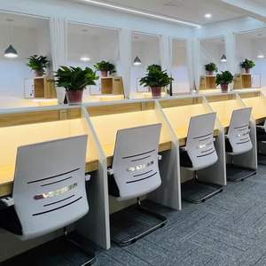 โต๊ะไม้เดี่ยวแบบปรับแต่งได้ทันสมัยปรับแต่งได้สำหรับการ<span class=keywords><strong>สอบ</strong></span>ทางเข้าระดับบัณฑิตศึกษามีพาร์ทิชันร่วมกันเฟอร์นิเจอร์โรงเรียน - Product Image 4