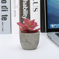 Mini plantes succulentes artificielles pas chères en pot de pulpe pour la décoration de la maison, du bureau, Halloween et le Nouvel An