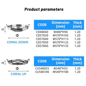 Fourniture d'usine Concave Mexico Comals Down Acier inoxydable Petit Portable Bbq Grill Bbq Plaque chauffante pour l'extérieur - Product Image 4