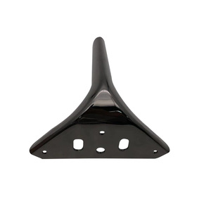 Pied de meuble Luye en acier au carbone 2,5 mm, noir mat, 12 cm, 15 cm, 18 cm, moderne et simple, pour armoire, canapé, table basse, meuble TV - Product Image 4