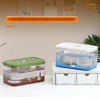 Aquarium de bureau très Transparent petit ménage Betta Fish Tank haut de gamme sensation résistant aux chutes salon ornemental
