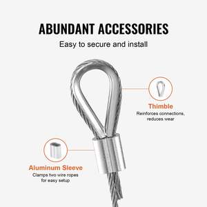 DB Wholesale T304 Stainless <b>Steel</b> <b>Cable</b> 1/16\" 7x7 <b>Steel</b> Wire Rope 330 ft <b>Cable</b> Railing - Product Image 6