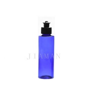Bouteille en plastique PET à épaule plate de 120 ml avec tirette en plastique, bouchon en PP de diamètre 24-410, bouteille d'émulsion