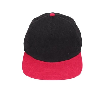 Gorra de Béisbol de Pana Unisex, Color en Contraste, Hilo de Algodón Lavado, Gorra Casual de Ala Plana, Estilo Hip Hop - Product Image 5