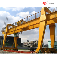 Grue à double poutre de haute qualité et robuste, hauteur de levage maximale de 52 m, 125/30 tonnes, 150/50 tonnes, boîte de vitesses à roulements à billes à commande de précision