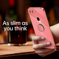 Grosir Casing HP Baru Anti Benturan Murah Ramah Lingkungan Logo Kustom TPU Lembut untuk OPPO A7 Casing HP Berlapis Elektroplating Android