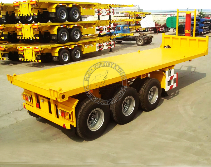 20英尺平板牵引杆集装箱拖车牵引杆