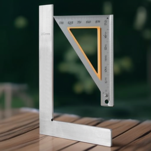 Juego de Reglas Cuadradas ECO Simple Square de 200 mm, Regla de Ángulo Recto de Metal para Mediciones Precisas - Product Image 3
